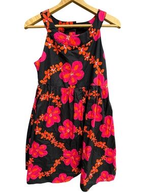 Emily West Wildflower High Neck Summer Lined Dress Pink Floral size 20.5